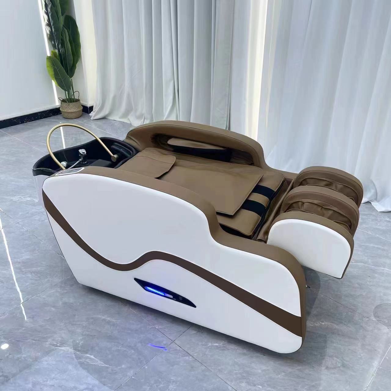 hot sale luxury head Spa furniture intelligent newest fashion salon massage shampoo chair bed for sale manufacturer