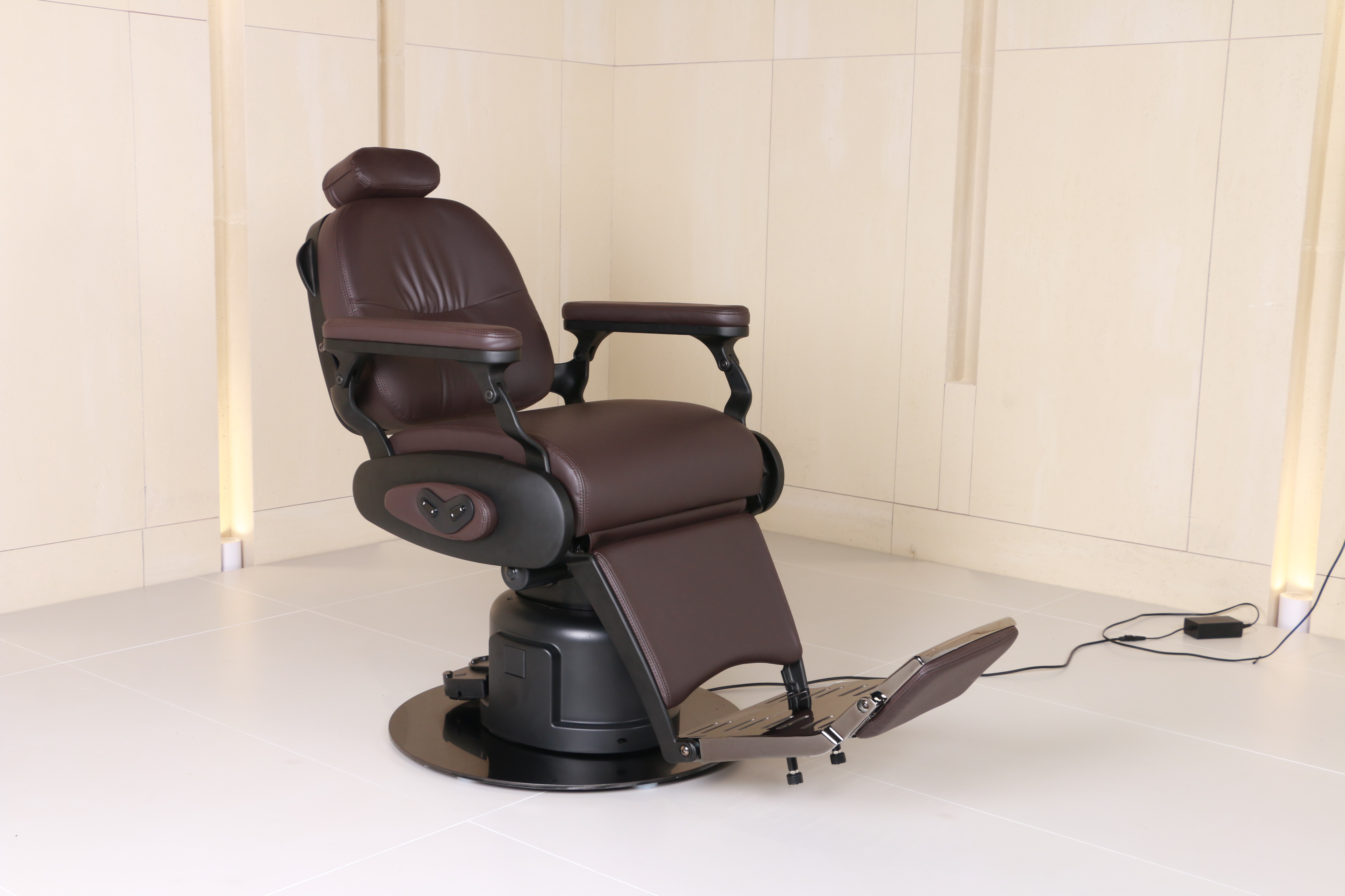 Luxury Swivel Synthetic Leather Hair Salon Furniture Barber Shop Equipment Hydraulic Styling Barber Hair Cut Chair
