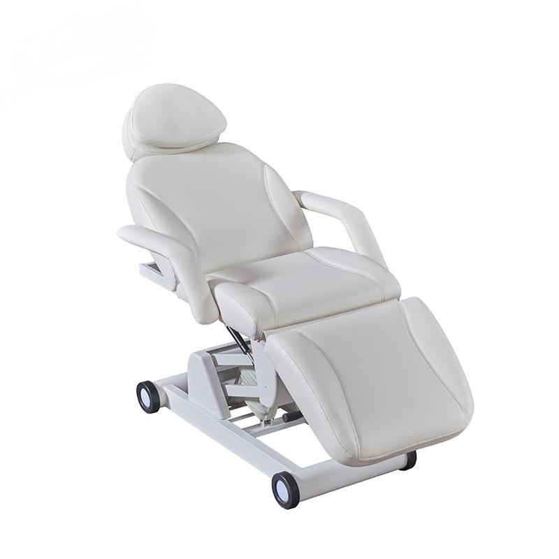 custom high quality best selling electric massage tables & beds white color facial chair for beauty spa salon furniture